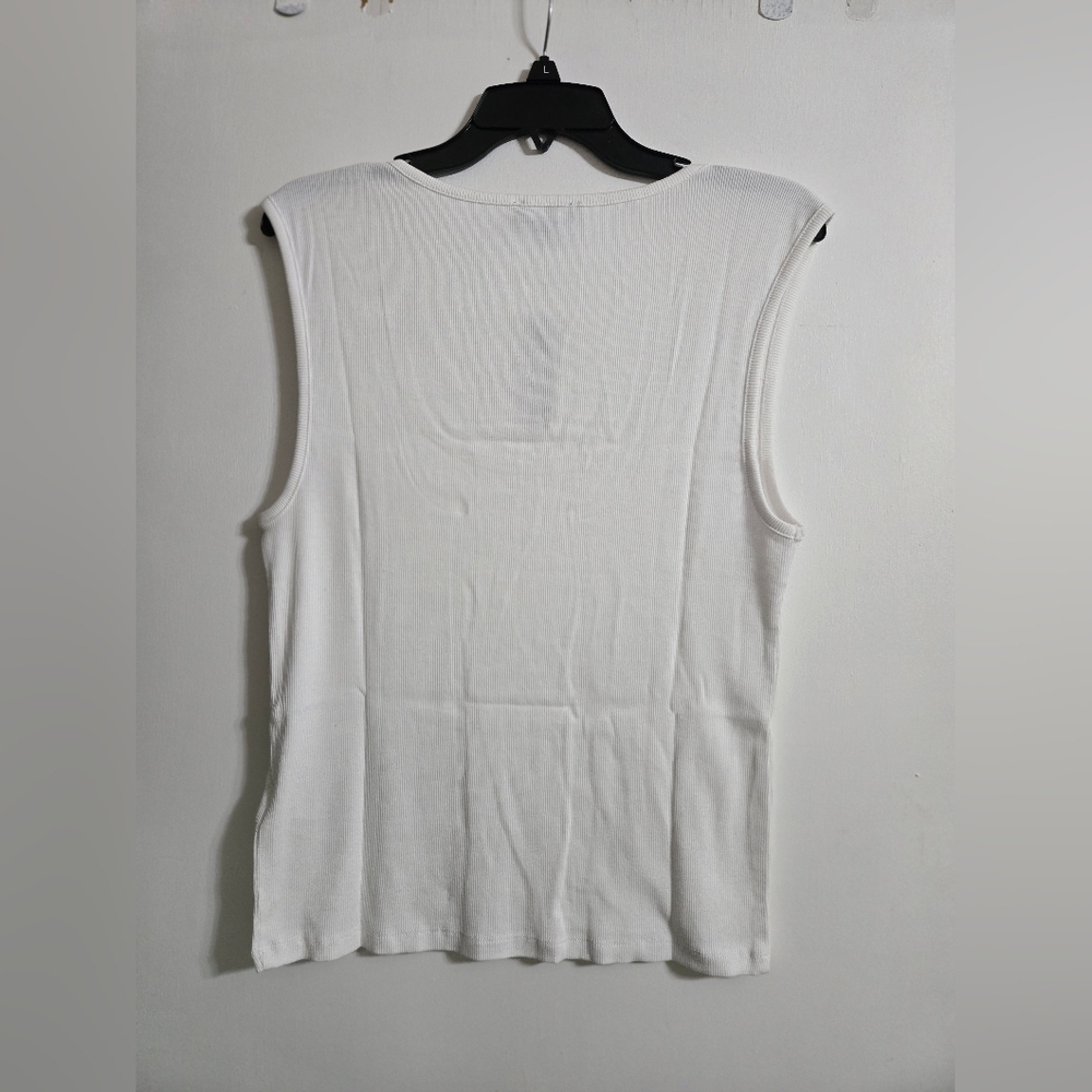 Nwt J. Crew Cropped Fine Rib Scoopneck Tank Top size XL - Picture 5 of 7